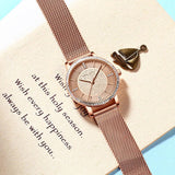 Top Luxury Brand Elegant Diamonds Crystal 1set Bracelet Watch -  Quartz Rhinestones Ladies Fashion Casual Watches