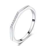 3 Color New Design Silver Stylish Stackable AAAA Simulated Diamonds Ring - Fashion Original Unique Rings - The Jewellery Supermarket
