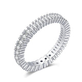 Amazing Real Silver Classic Sparkling Round Square AAAA Simulated Diamonds Rings - Luxury Fine Jewellery - The Jewellery Supermarket