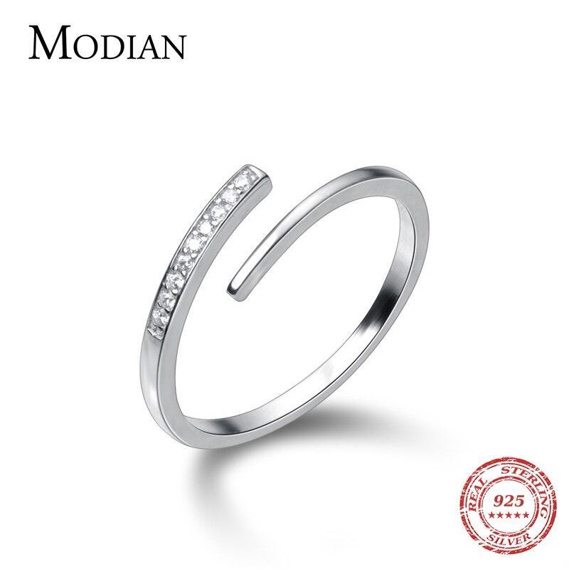 Authentic 925 Sterling Silver Luminous AAAA Simulated Diamonds Ring - Simple Wedding Fine Jewellery - The Jewellery Supermarket