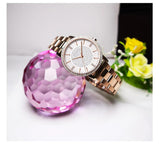 Top Luxury Brand Elegant Diamonds Crystal 1set Bracelet Watch -  Quartz Rhinestones Ladies Fashion Casual Watches