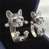 New Cute Lifelike Cat Opening Rings For Women and Girls - Trendy Silver Color Adjustable Jewellery Rings - The Jewellery Supermarket