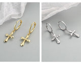 Luxury AAA Cubic Zirconia Crystals Cross Pendant - Gold Colour Stainless Steel Chain Necklace Christian Jewellery - The Jewellery Supermarket