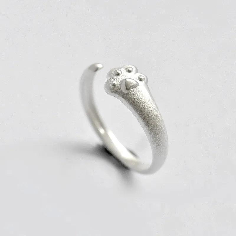 New Japanese Style Cute Blue Rhinestone Eyes Cat and Dogs Rings - Simplicity Fashion Jewellery Gifts - The Jewellery Supermarket
