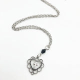 Gothic Punk Style Hollow Heart Cross Pendant Necklace - Religious Dark Art Goth Jewellery Necklaces For Women - The Jewellery Supermarket