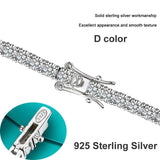 Sparkling 0.1ct 3mm D VVS1 Moissanite Diamonds Bracelet with GRA -  Sterling Silver Wedding Party Fine Jewellery - The Jewellery Supermarket
