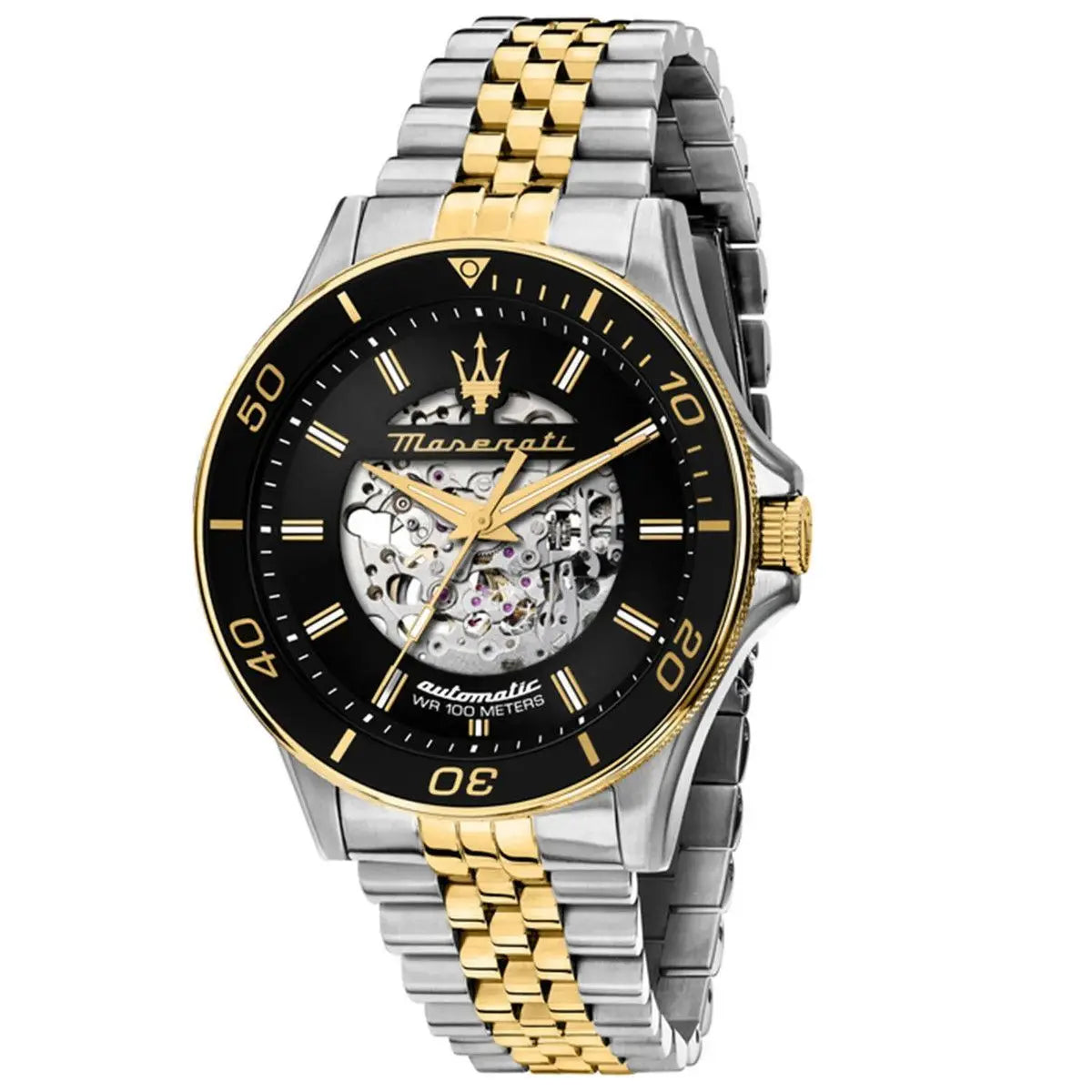 Maserati Sports Watch Men's Hollow Automatic Mechanical Fashion Perspective of European and American Watches