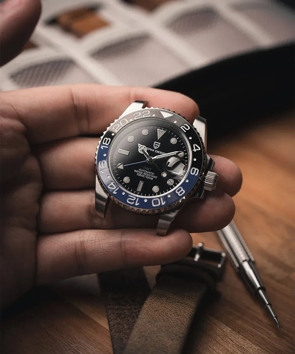 New Top Brand NH34 AR Coating Sapphire Glass Automatic Watch 100M Waterproof GMT Sports Mechanical Watches