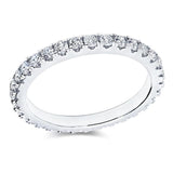 Alluring 2mm D Color Moissanite Diamonds Wedding Engagement Eternity Rings - 925 Sterling Silver Rings For Women - The Jewellery Supermarket