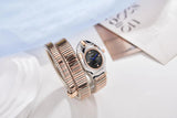 Unique Design Snake Watches for Women - Luxury Stainless Steel Quartz Fashion Lady Dress Jewellery