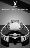PLAYBOY High Quality Multifunction Best Selling Original Luxury Waterproof Fashion Business Quartz Wrist Watches