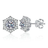 Excellent 0.5CT * 2 100% Real Moissanite Diamonds Stud Earrings for Women Sparkly GRA Sterling Silver Fine Jewellery - The Jewellery Supermarket