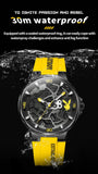 PLAYBOY Luxury Original Silicone Strap Fashion Casual Quartz High Quality Waterproof Watches for Men