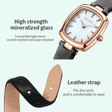 New Elegant Womens Top Brand Watch Original Leather Rose Gold Tone 3Bar Waterproof Fashion Quartz Watches for Women