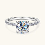 Amazing 925 Sterling Silver GRA Certified VVS1 D Color Moissanite Solitaire Wedding Engagement Fine Rings for Women