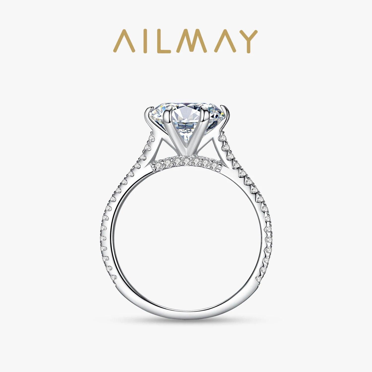 * NEW* Classic Luxury Clear Simulated Lab Diamonds Authentic Sterling Silver Ring - The Jewellery Supermarket