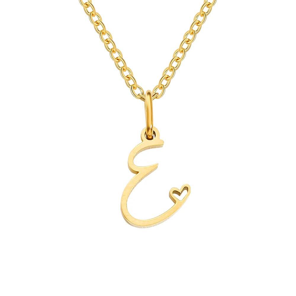New Stainless Steel Initial Necklaces for Women and Girls - 26 Art Letters - Ideal Gifts - The Jewellery Supermarket