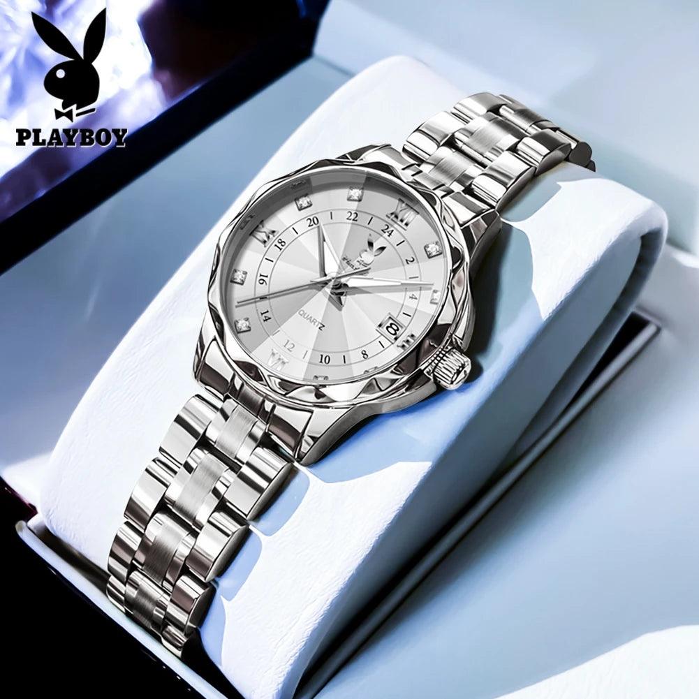 Elegant Luxury Brand Fashion Trend Quartz Lady's Watch Best Selling Waterproof Luminous Stainless Steel Watches