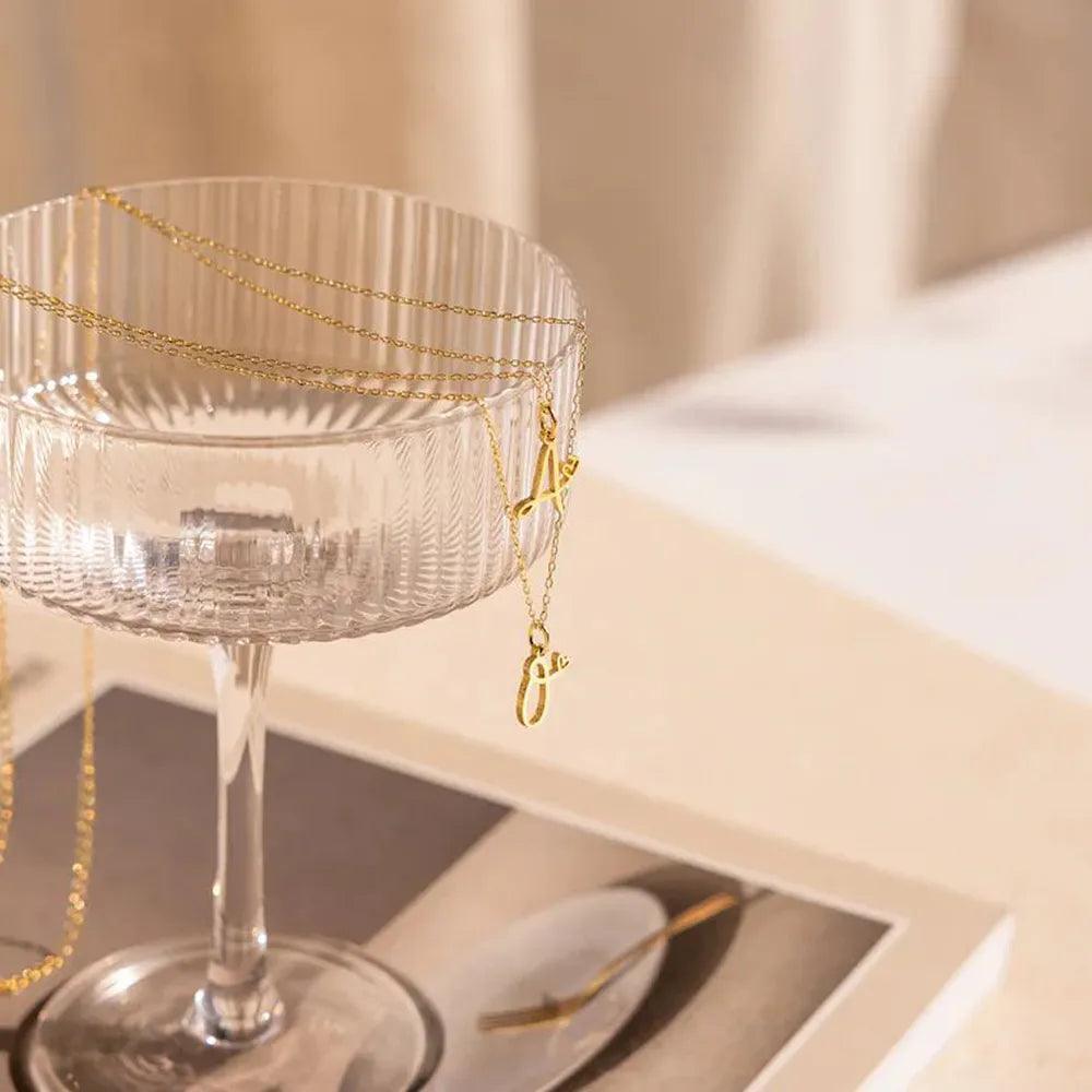 New Stainless Steel Initial Necklaces for Women and Girls - 26 Art Letters - Ideal Gifts - The Jewellery Supermarket