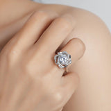 Sparkling Gra Certified Three-piece 1.0 Carat Moissanite Diamonds ring pendant necklace earrings Fine Jewellery Set - The Jewellery Supermarket