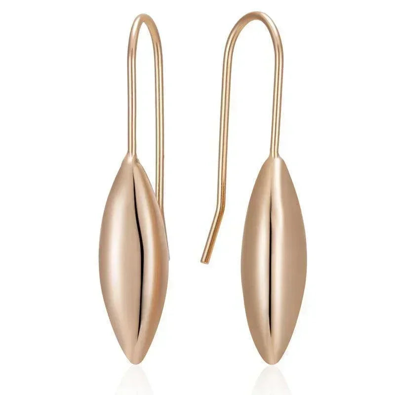 New Unusual Hollow Flower 14K Filled Rose Gold  Long Drop Earrings - Trend Geometric Daily Fashion Jewellery