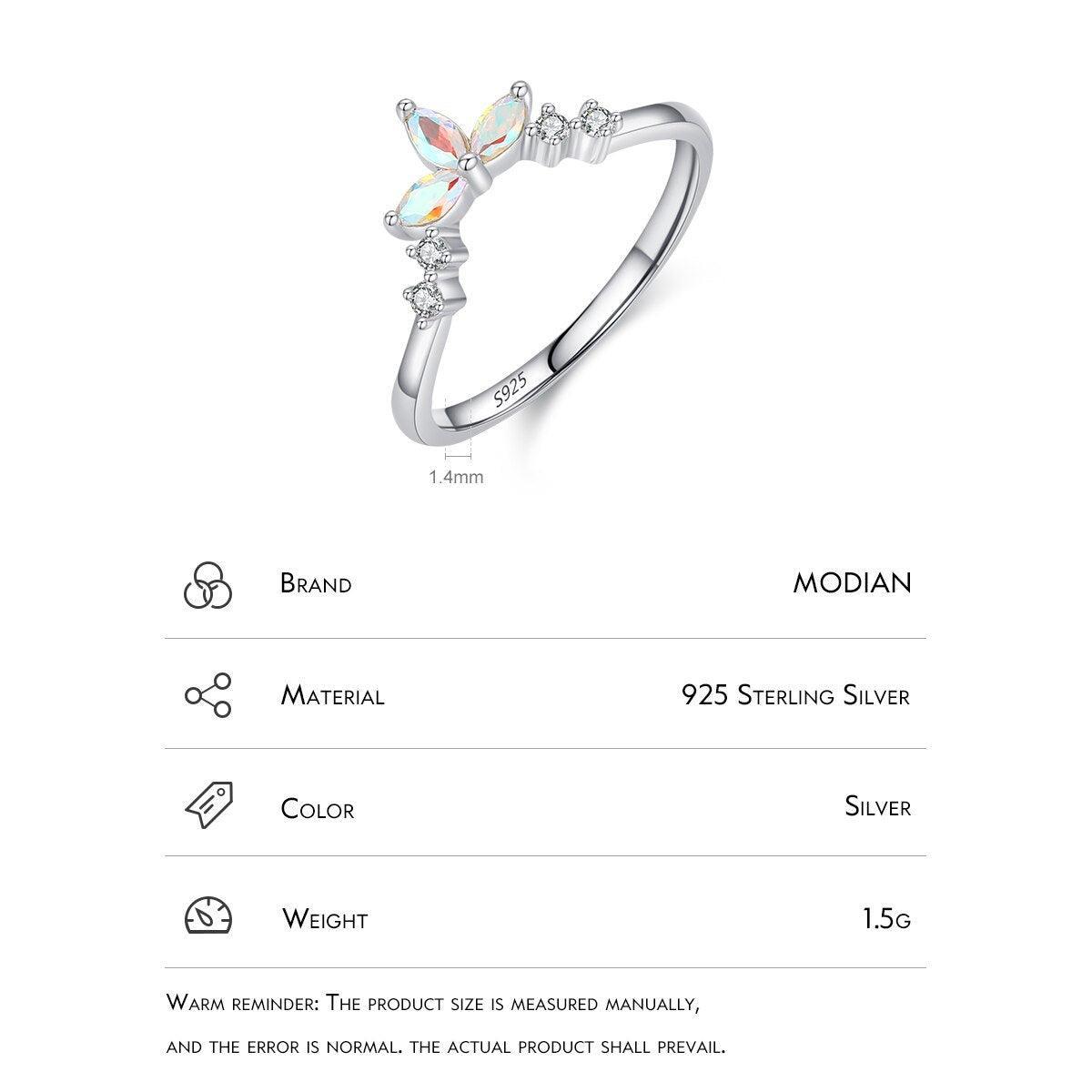 Sterling Silver AAAA Simulated Diamonds Fashion Crown Ring For Women - Wedding Engagement Fine Jewellery - The Jewellery Supermarket