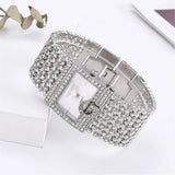 Classic Square Gold Women Watches High-end Temperament Ladies Dress Bracelet Watch Luxury Diamonds Quartz Wristwatch Montre - The Jewellery Supermarket