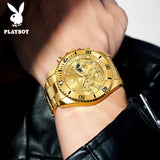 PLAYBOY High Quality Multifunction Best Selling Original Luxury Waterproof Fashion Business Quartz Wrist Watches