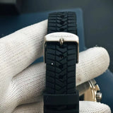 New Maserati Watch Men's Dial Simple Quartz Classic Business Blue Leather Strap Three-eye Timing waterproof  Watch