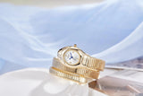 Unique Design Snake Watches for Women - Luxury Stainless Steel Quartz Fashion Lady Dress Jewellery