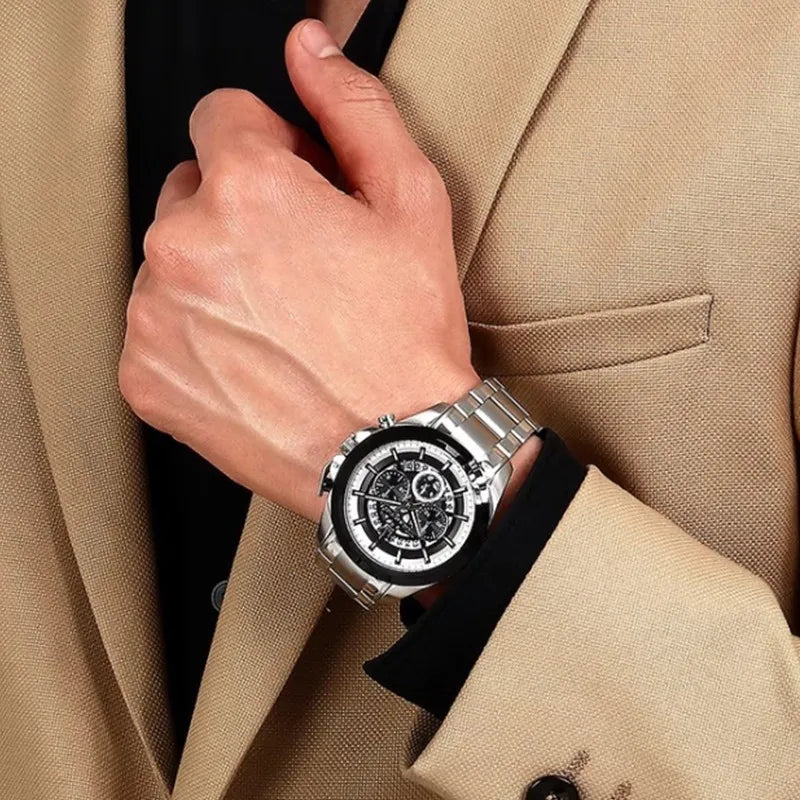 Original Maserati Men's Watch Fashion Leisure Explorer Series Steel Strap Large Dial European and American watches