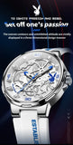 PLAYBOY Luxury Brand Casual Waterproof Quartz Silicone Strap Sports Elegant High-end Wrist Watch for Men