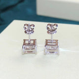 Dazzling 1.2-4 Carat Moissanite Diamonds Stud Earrings for Women and Men - Solid 925 Sterling Silver Fine Jewellery - The Jewellery Supermarket