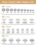Adorable D Color 0.39ct Curved Half Eternity Moissanite Diamonds Rings, Wedding Engagement Silver Rings - The Jewellery Supermarket