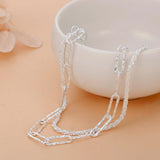 Cute 925 Sterling Silver Beautiful double chain Charm Bracelets for women - Fashion Original Jewellery - The Jewellery Supermarket
