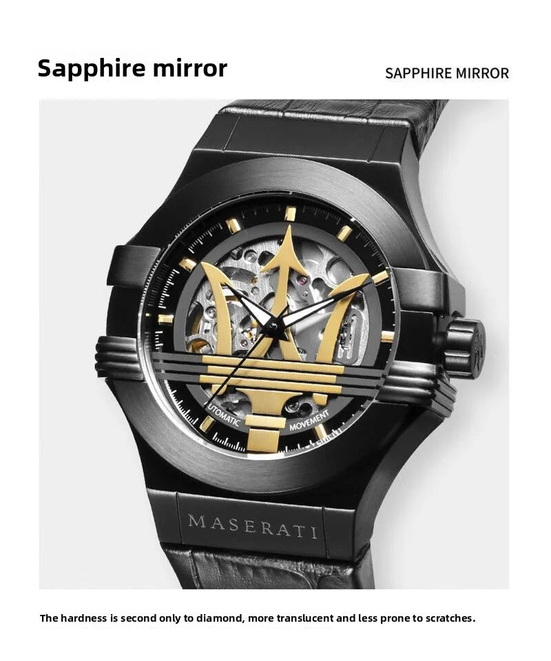 Maserati Mechanical Watch POTENZA Power Series Trident Fashion Mechanical Exquisite European American Watch