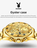 PLAYBOY High Quality Multifunction Best Selling Original Luxury Waterproof Fashion Business Quartz Wrist Watches