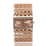 Classic Square Gold Women Watches High-end Temperament Ladies Dress Bracelet Watch Luxury Diamonds Quartz Wristwatch Montre - The Jewellery Supermarket