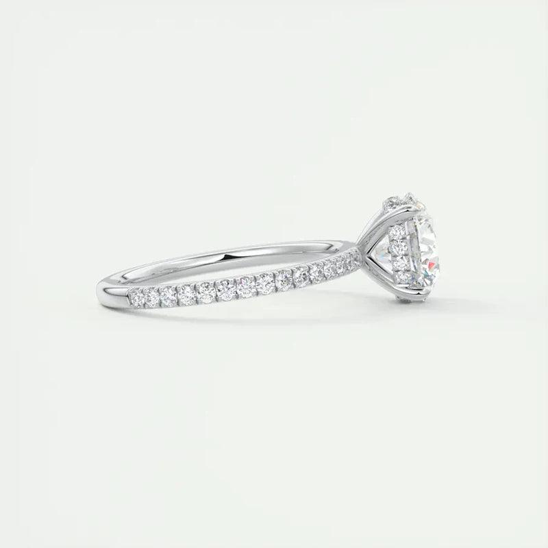 Amazing 925 Sterling Silver GRA Certified VVS1 D Color Moissanite Solitaire Wedding Engagement Fine Rings for Women