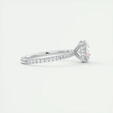 Amazing 925 Sterling Silver GRA Certified VVS1 D Color Moissanite Solitaire Wedding Engagement Fine Rings for Women