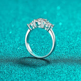 Super 18KGP Sterling Silver Moissanite Diamonds Rings for Women,  European and American Fashion style Fine Jewellery