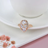 Fashion Unique Filled 14K Rose Gold AAA Zircon Diamonds Daily Fine Jewellery Gifts for Women