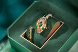 New Arrival Fashion Snake Design Women Bracelet Watches Inlaid with Rhinestones Cuff Bangle Quartz Jewellery Watches