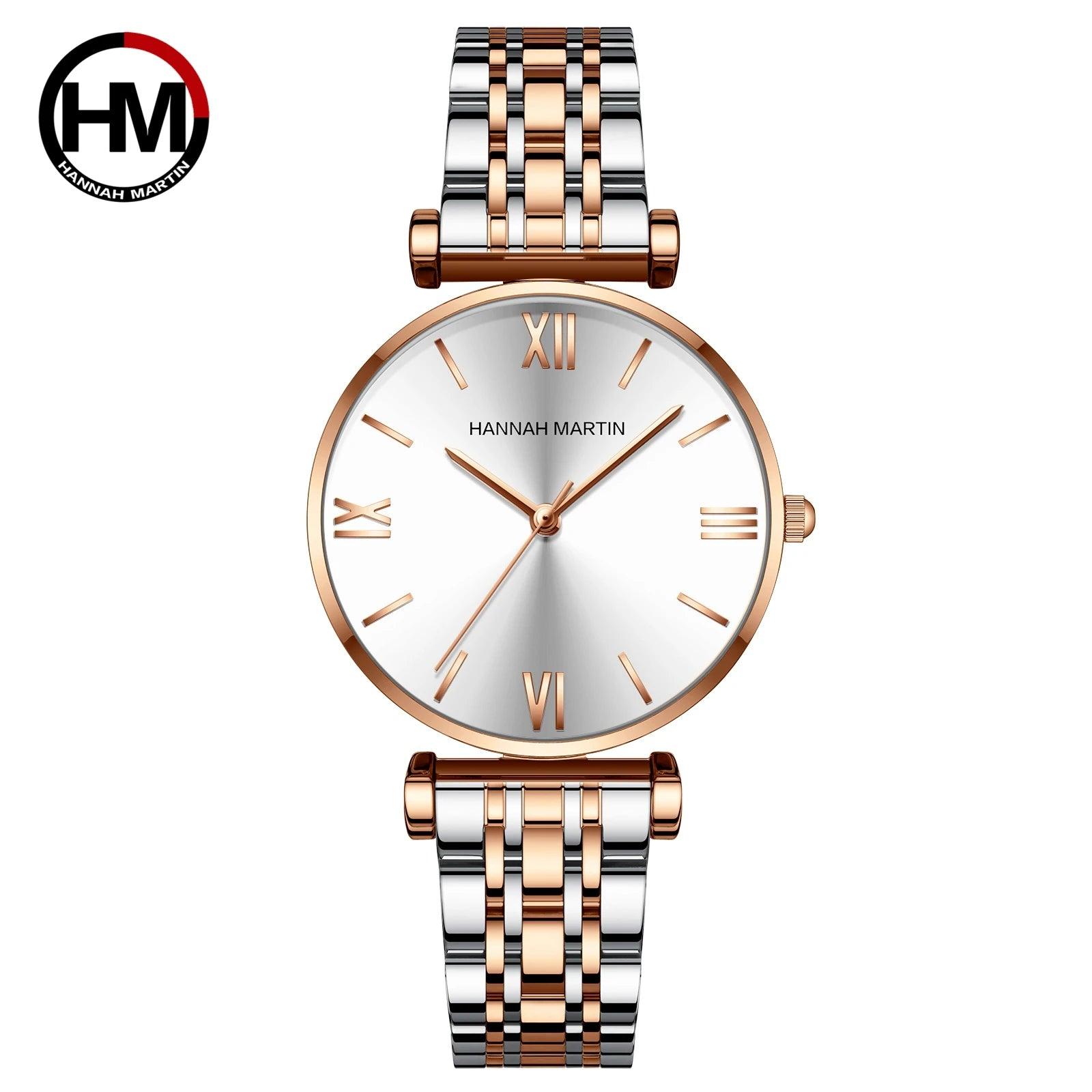 New Design Elegant Lady's Wristwatch Green Malachite Dial Quartz Stainless Steel Strap Waterproof Watches for Women