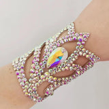 New Hollow Water Drop Rhinestone Bracelet Bangle for Women - Fashion Bangle Adjustable Jewellery