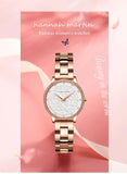 Elegant Top Layer Cowhide or Stainless Steel Strap Luxury Watch Quartz Movement 3ATM Waterproof Ladies Watches