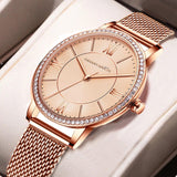 New Luxury Brand Classic Luxury Rhinestone Diamonds Ladies Watches Japanese Movement Women Dress Watches Gift Set