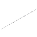 Charming Bubble Full 3mm 0.1CT D Colour Moissanite Diamonds Silver Bracelets For Women, Bezel Link Hand Bracelets - The Jewellery Supermarket