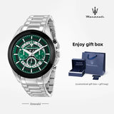 Original Maserati Men's Watch Fashion Leisure Explorer Series Steel Strap Large Dial European and American watches