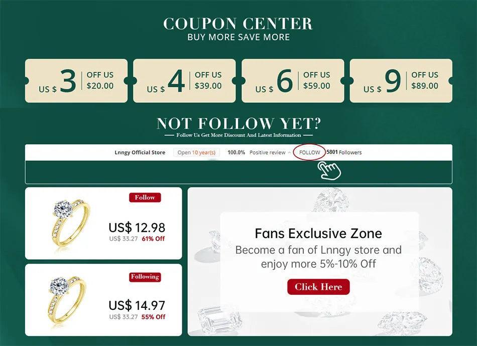 Stunning Luxury D Colour 1 Carat Moissanite Diamonds Earrings - Silver Hoop Earrings For Women Fine Jewellery - The Jewellery Supermarket